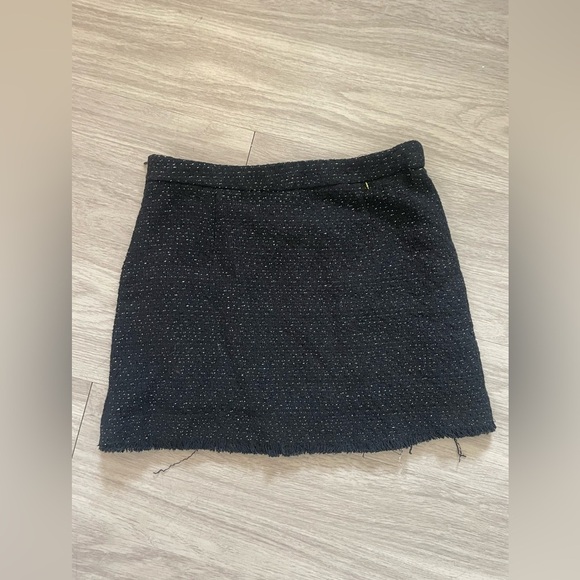 Zara kids girls black tweed mini skirt - Picture 2 of 3